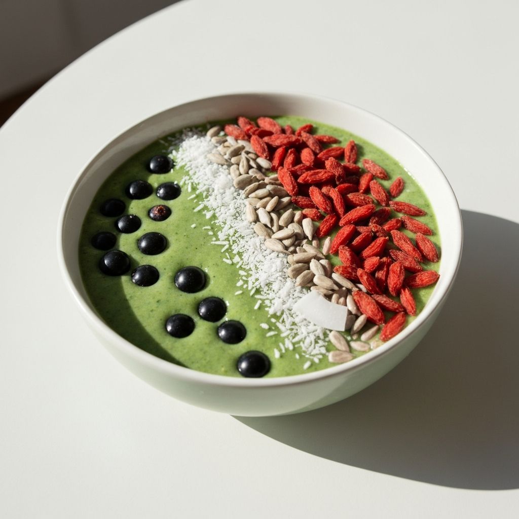 Smoothie z czarnej porzeczki i szpinaku